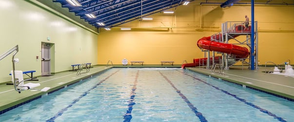 The Alaska Club Eagle River pool banner