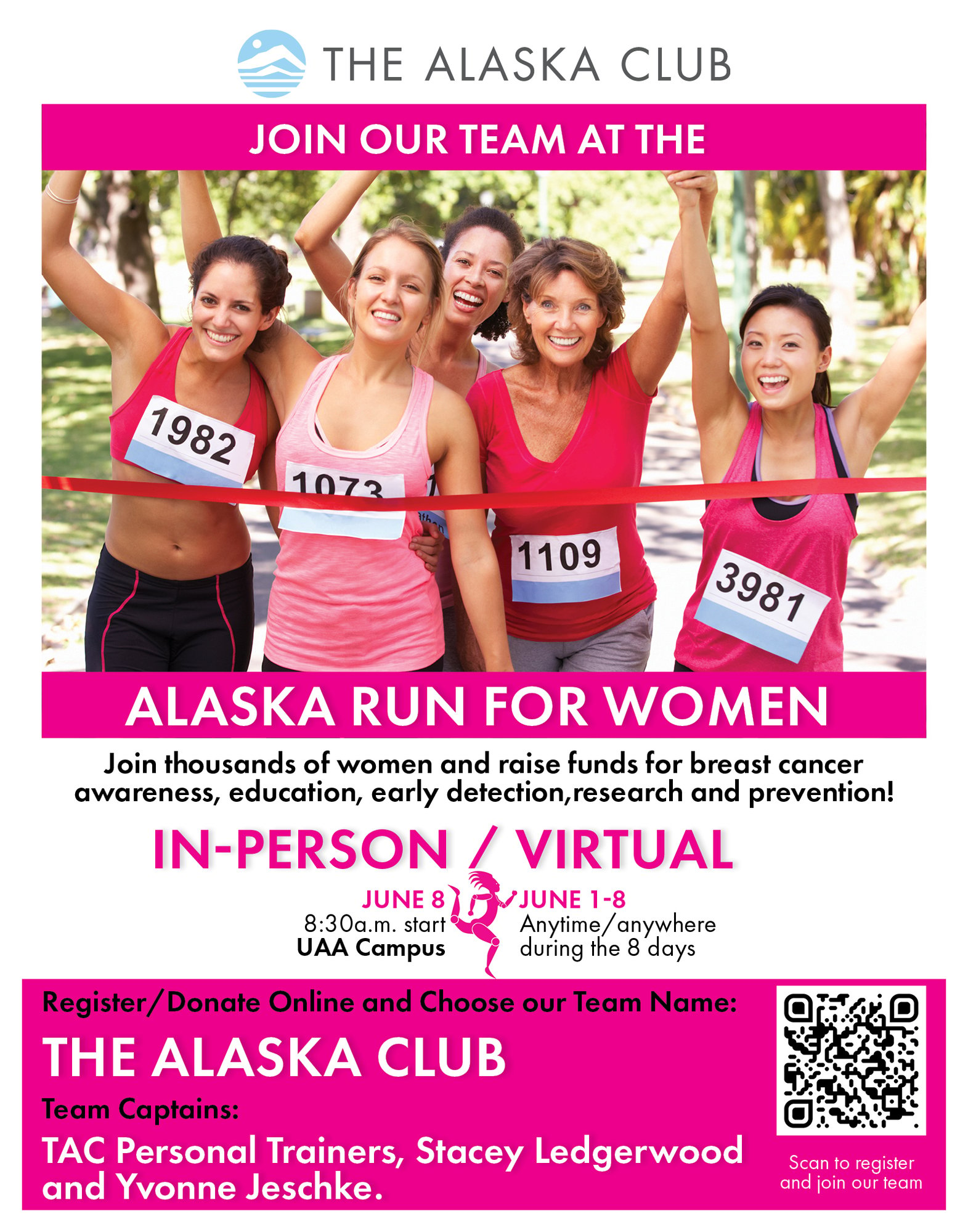 Card #5878 AK Run for Women Team Sign Up
