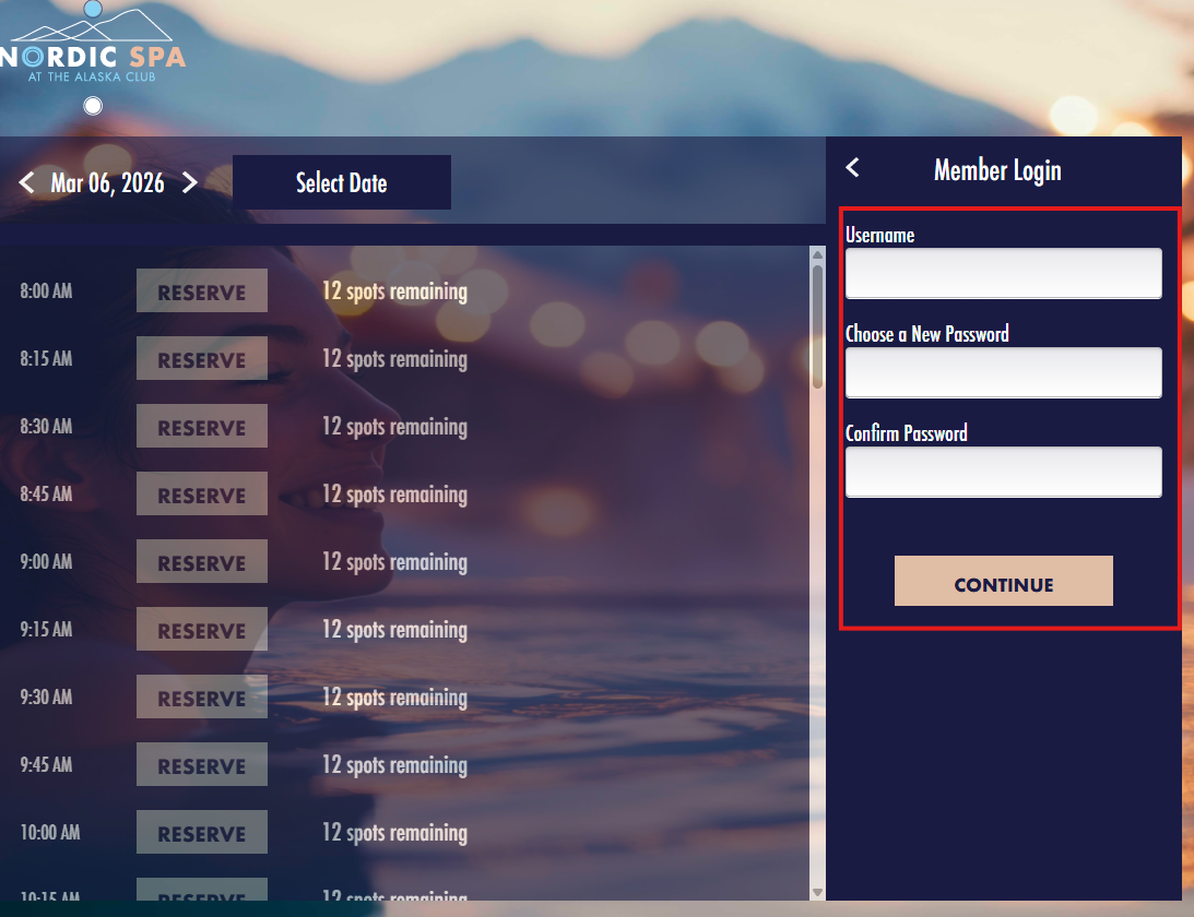 Step 3 - Create username and password