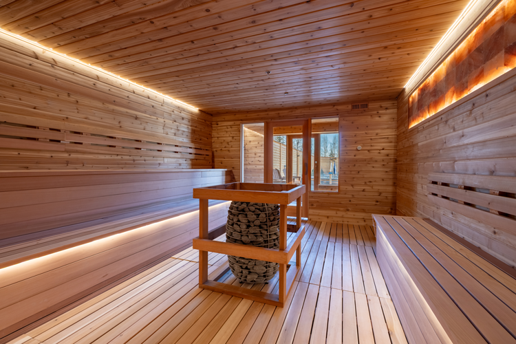 Heated Spa Pool at Nordic Spa