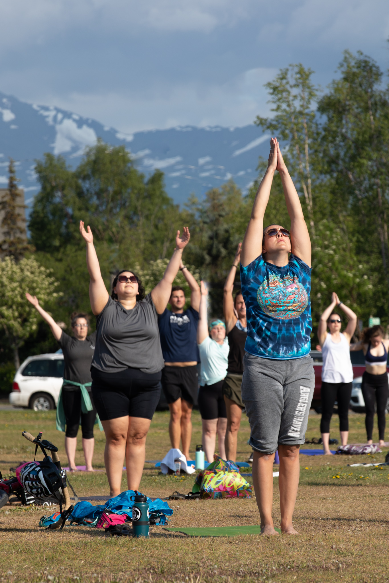 Yoga In The Park In Anchorage With The Alaska Club