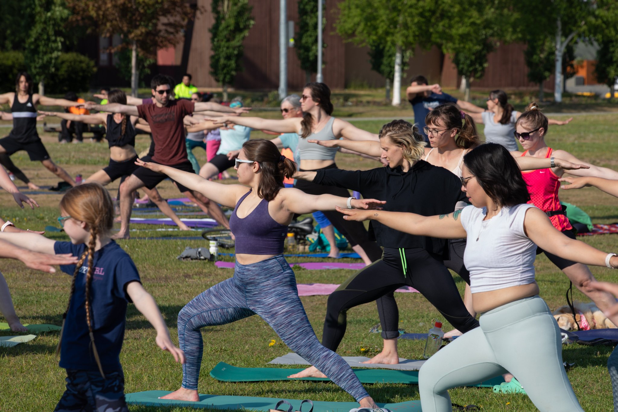 Yoga In The Park In Anchorage With The Alaska Club