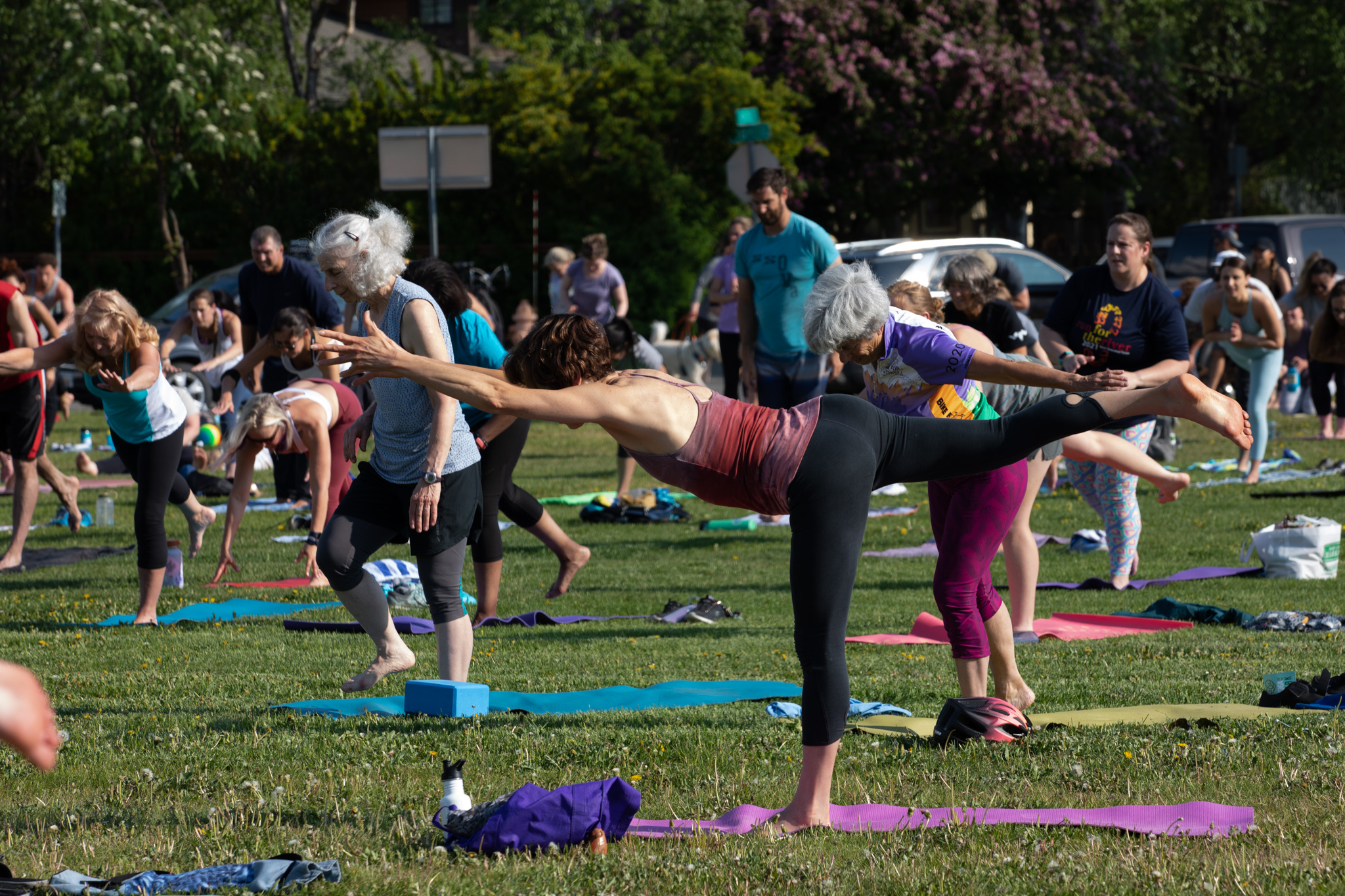 Yoga In The Park In Anchorage With The Alaska Club