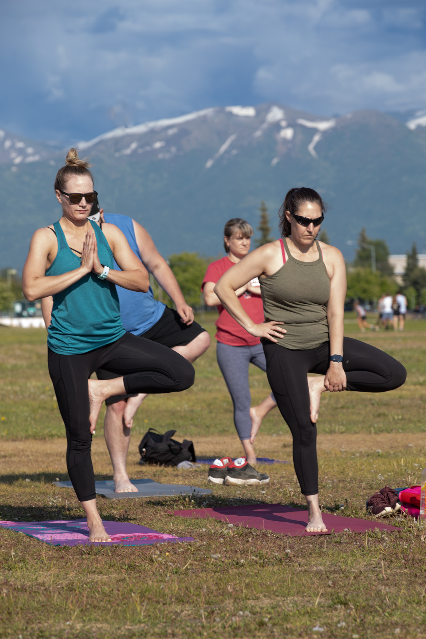 Yoga In The Park In Anchorage With The Alaska Club