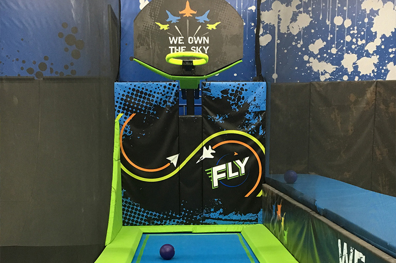 basketball hoop at fly