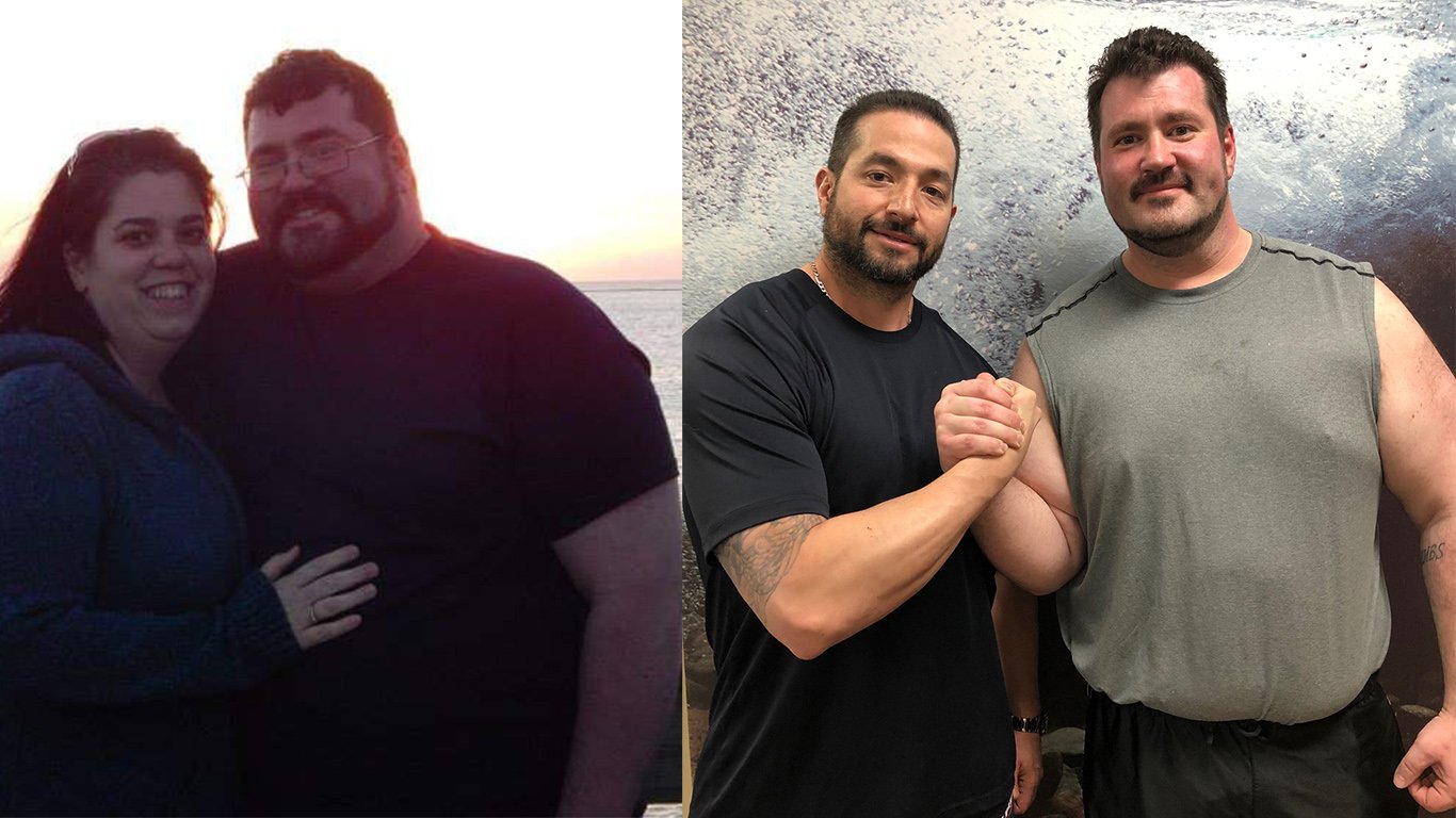 Alaska club member before and after personal training 