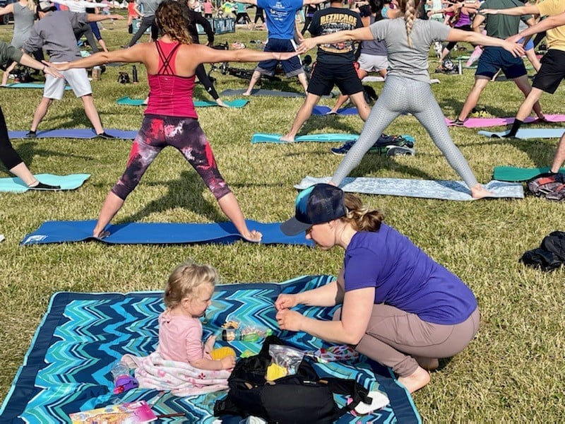 Yoga In The Park In Anchorage With The Alaska Club